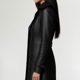 Cristina | Elegantiškas odinis paltas