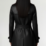 Cristina | Elegantiškas odinis paltas