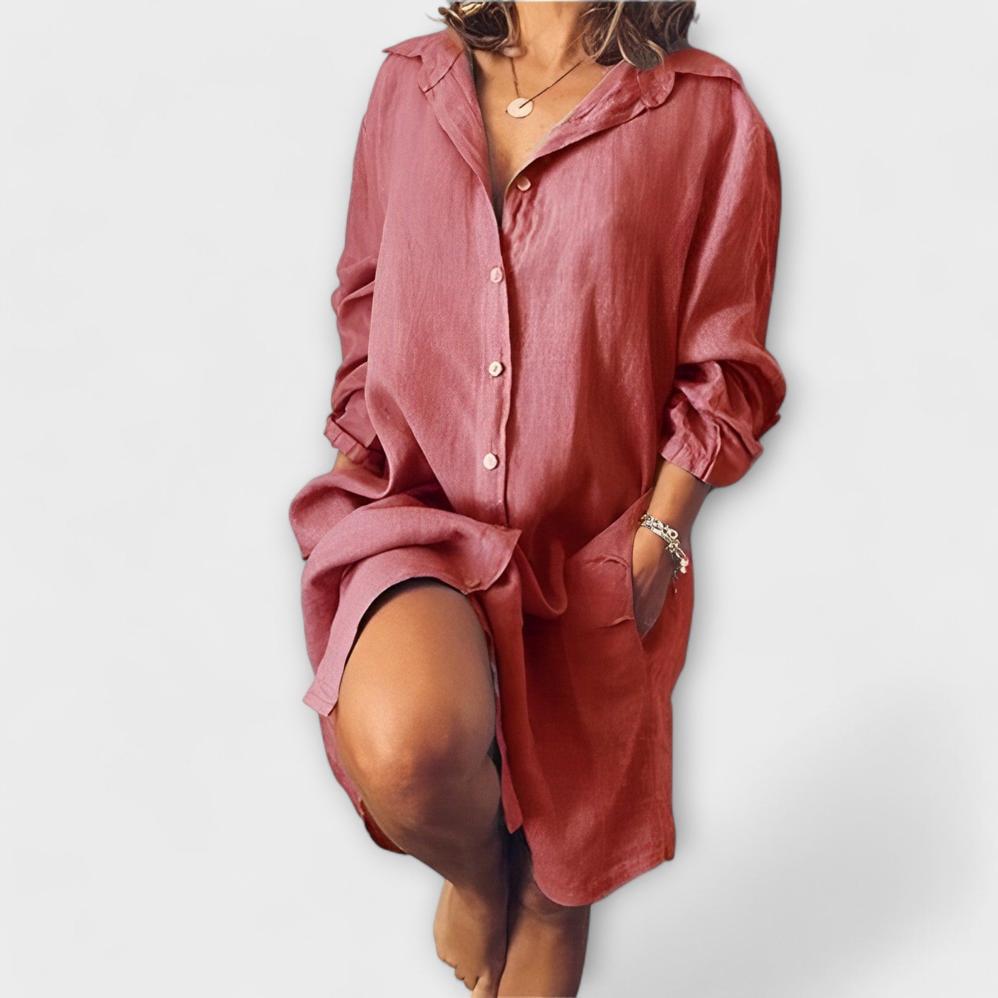 Raquel | Kasdienė lino blusa