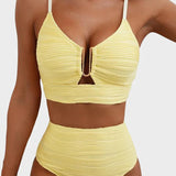 2 DALIŲ BIKINI RINKINYS U-VIENOJO IŠKIRTIMO MAUDYMOSI KOSTIUMAS