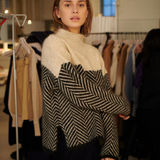Norah | Medvilninė Megzta Kaklo Jumper