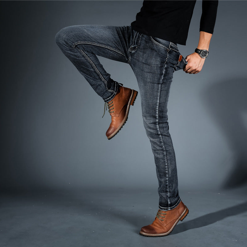 Owen™ | Ozko kirpimo elastinės džinsinės kelnės