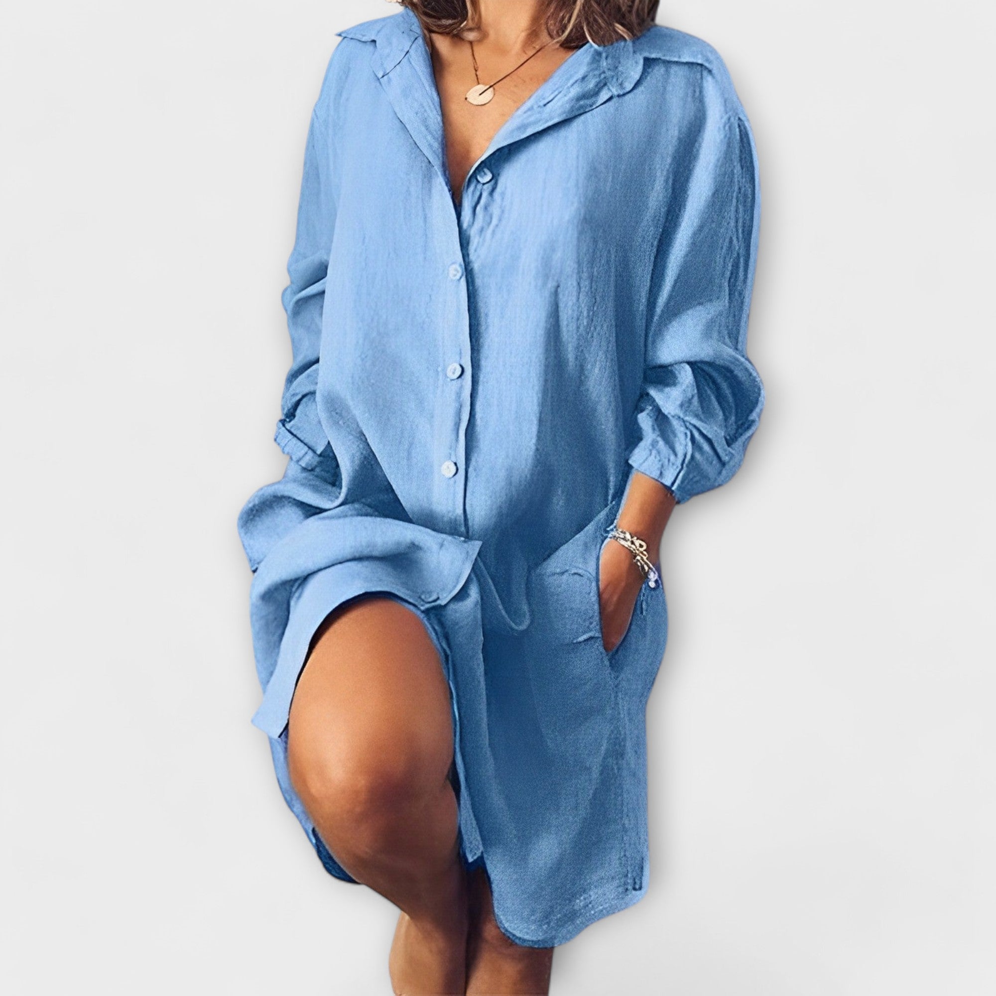 Raquel | Kasdienė lino blusa