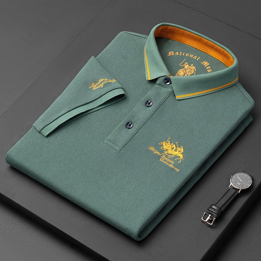 Fabian™ | Moderni trumpa polo marškiniai vyrams
