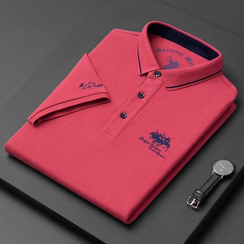 Fabian™ | Moderni trumpa polo marškiniai vyrams