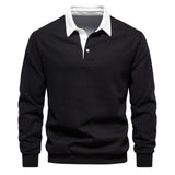 Emil™ | Elegantiška vyriška polo marškiniai ilgomis rankovėmis