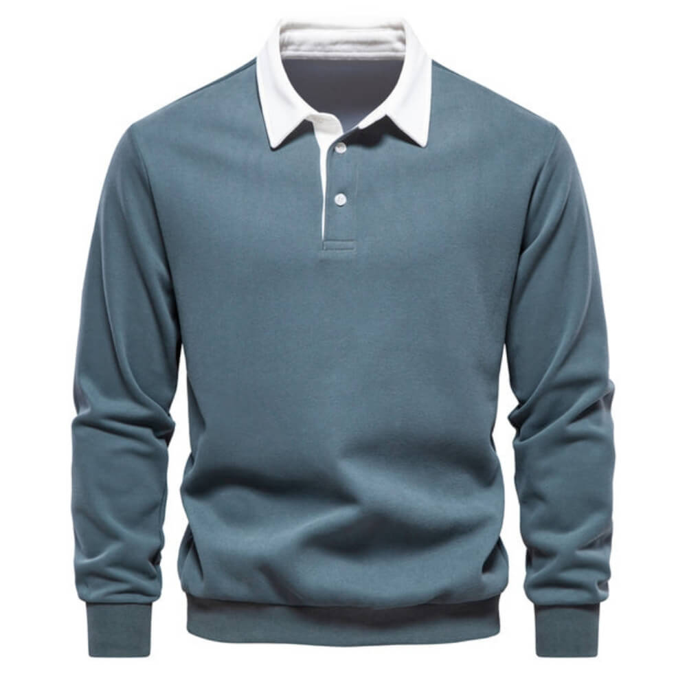 Emil™ | Elegantiška vyriška polo marškiniai ilgomis rankovėmis