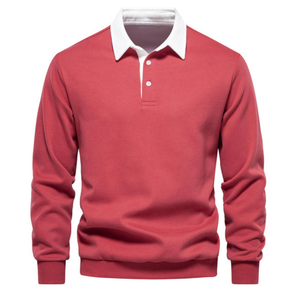Emil™ | Elegantiška vyriška polo marškiniai ilgomis rankovėmis