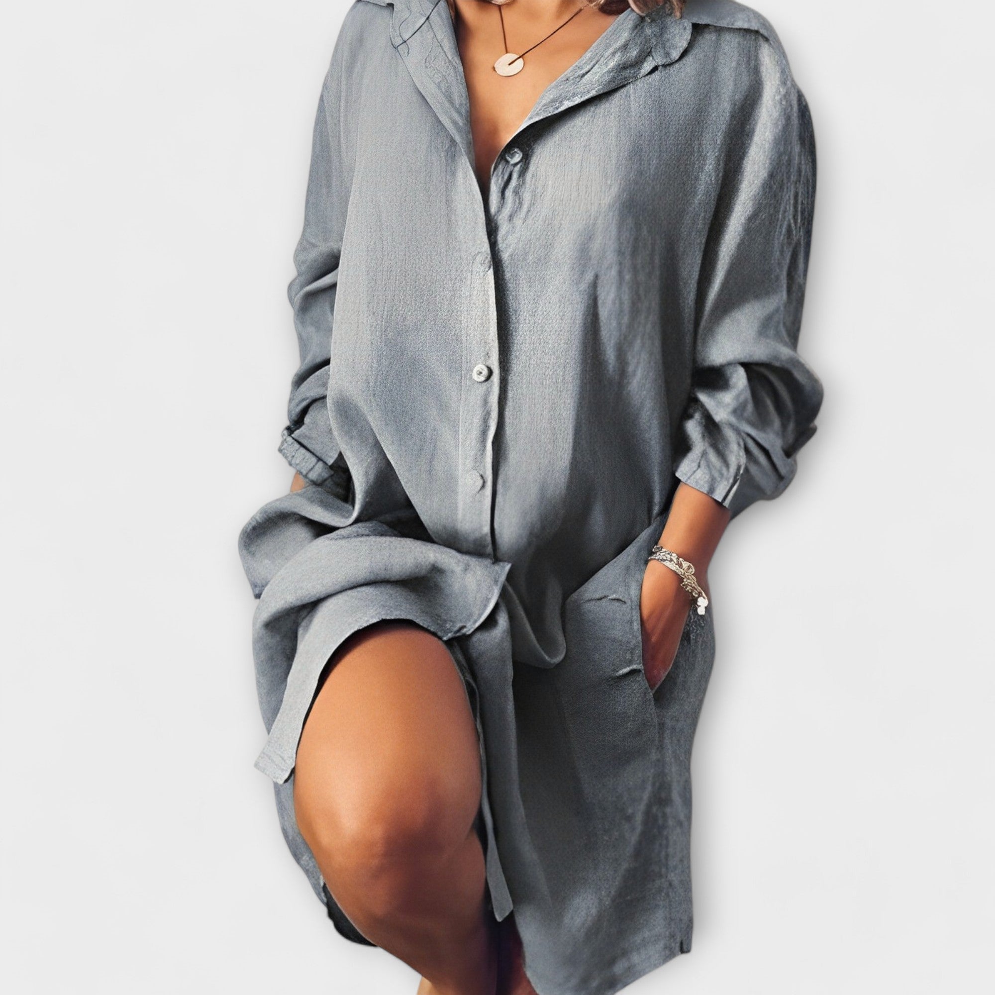 Raquel | Kasdienė lino blusa