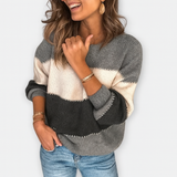 Colorblock megztinis – Atsitiktinis žavesys