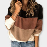 Colorblock megztinis – Atsitiktinis žavesys