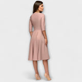 Ana | Elegantiška Midi Suknelė su Diržu