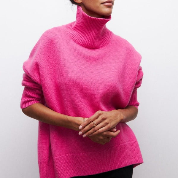 Noa | Prabangus megztinis su aukštu kaklu
