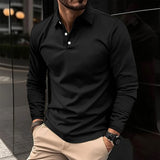 Ethan™ | Patogios ilgomis rankovėmis polo marškiniai