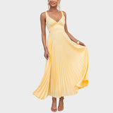 Camila | Geltona maxi suknelė