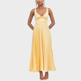Camila | Geltona maxi suknelė