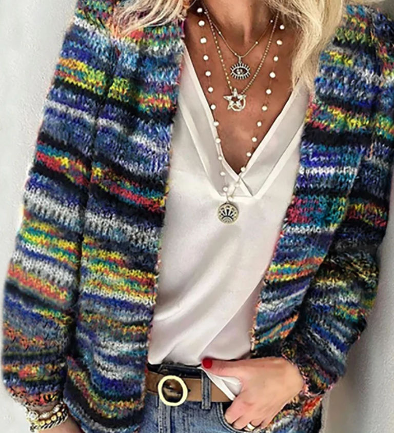 ISA VIBRANT LAYERS CARDIGAN