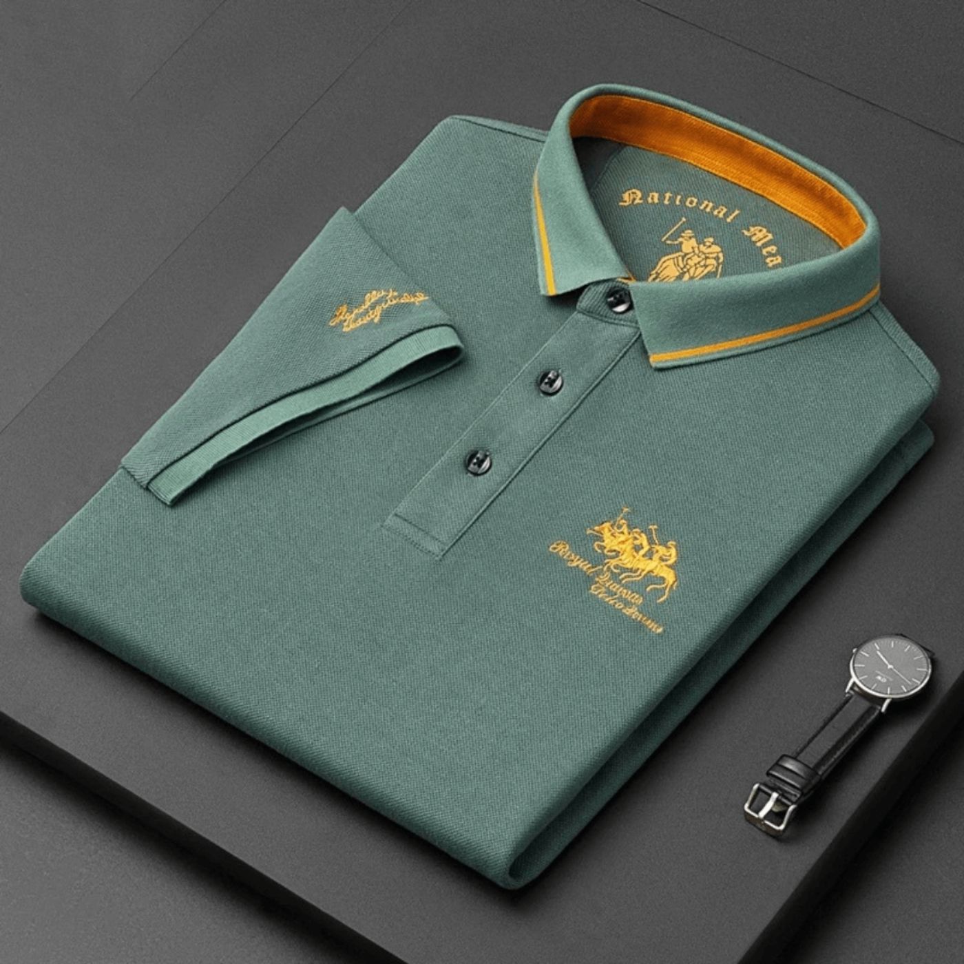 Maximilian | Vyriški premium polo marškiniai su rafinuota apdaila