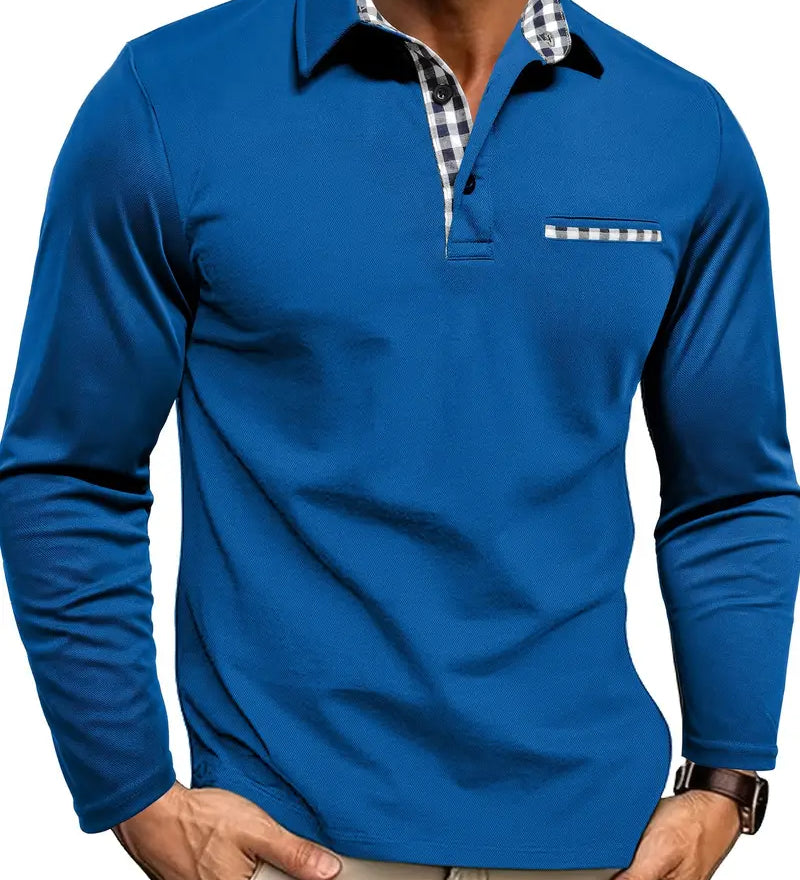 Premium polo su ilgomis rankovėmis