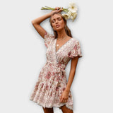 Adélia | Trumpas boho suknelė