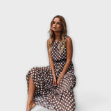 Dona | Midi Boho suknelė su taškeliais