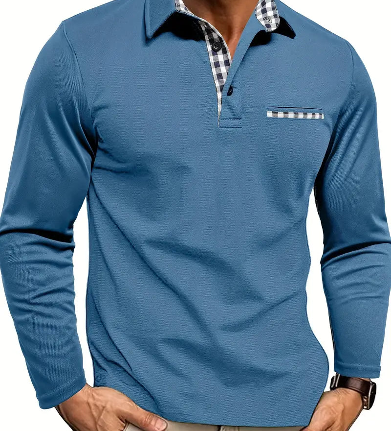 Premium polo su ilgomis rankovėmis