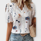 Bruna | Elegantiška blusa su smailiu iškirpimu