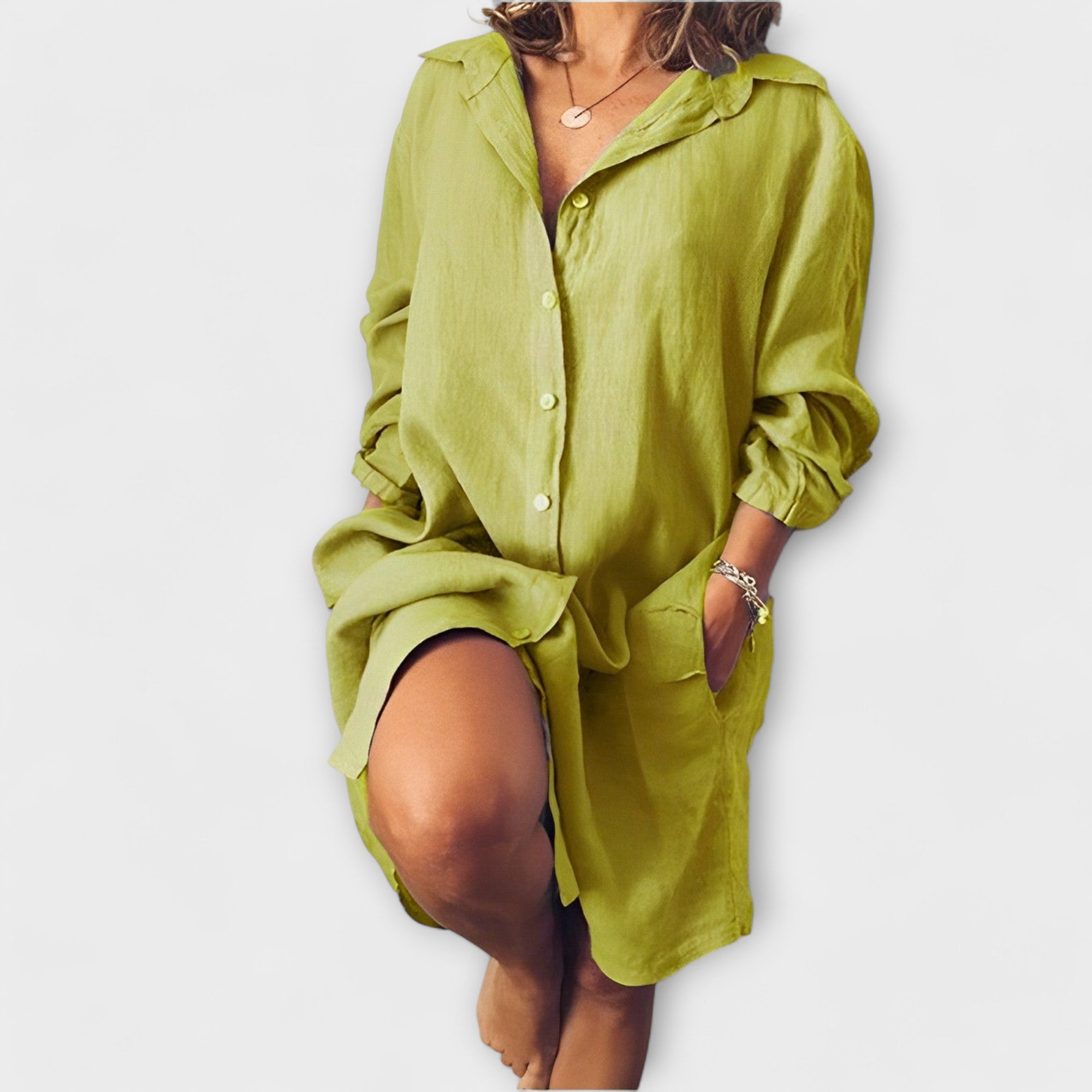 Raquel | Kasdienė lino blusa